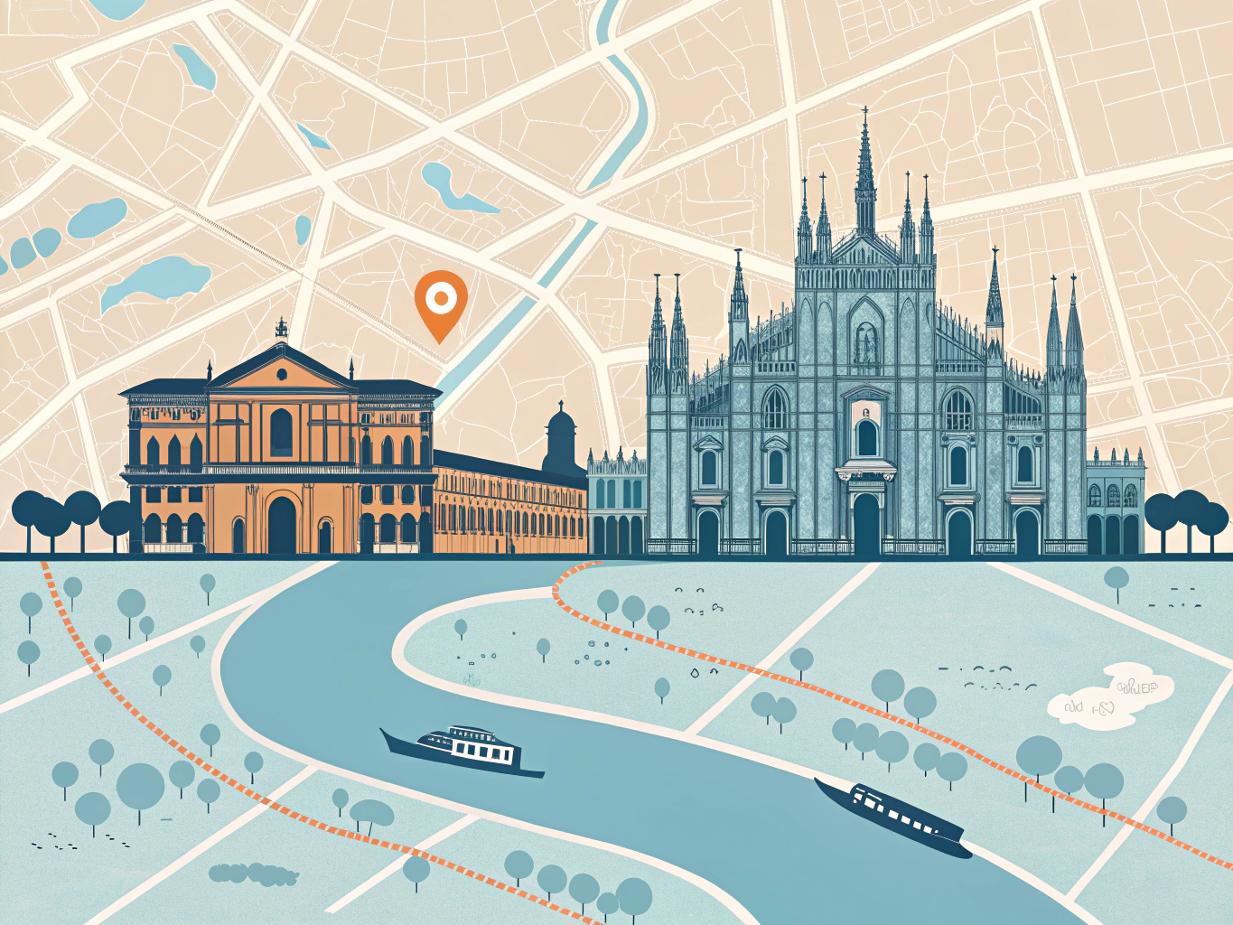 Mappa della nostra sede a Milano
